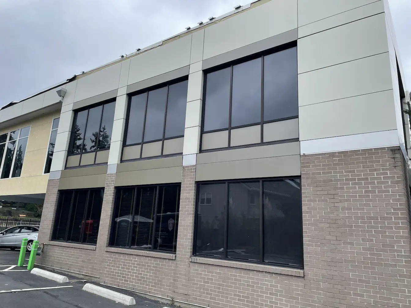 A building featuring multiple windows